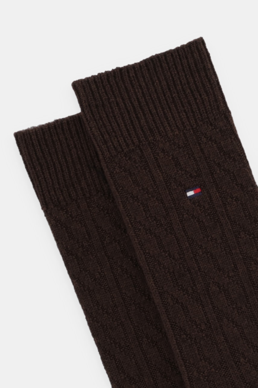 Носки с добавлением шерсти Tommy Hilfiger цвет коричневый 701236316 Носки с добавлением шерсти Tommy Hilfiger цвет коричневый 701236316
