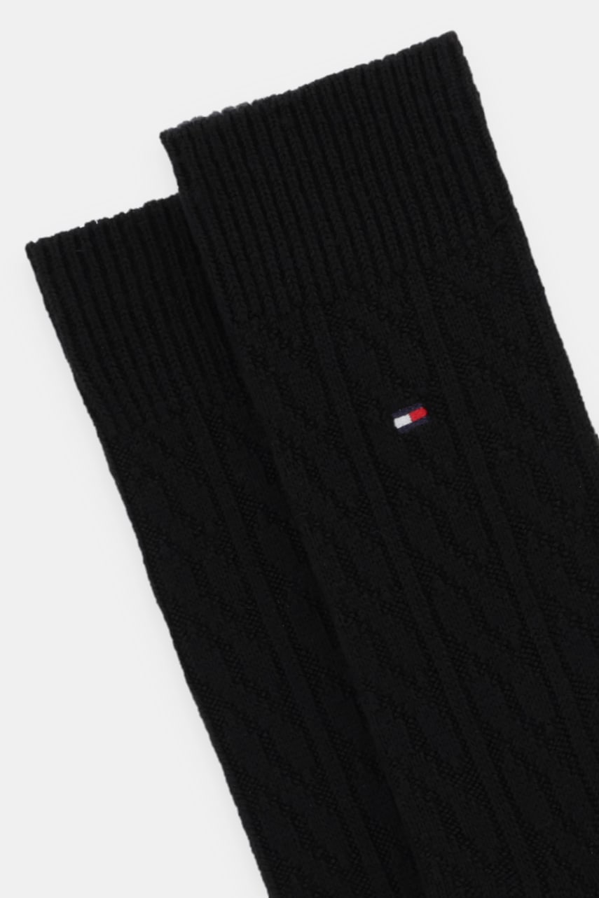 Носки с добавлением шерсти Tommy Hilfiger цвет чёрный 701236316 Носки с добавлением шерсти Tommy Hilfiger цвет чёрный 701236316