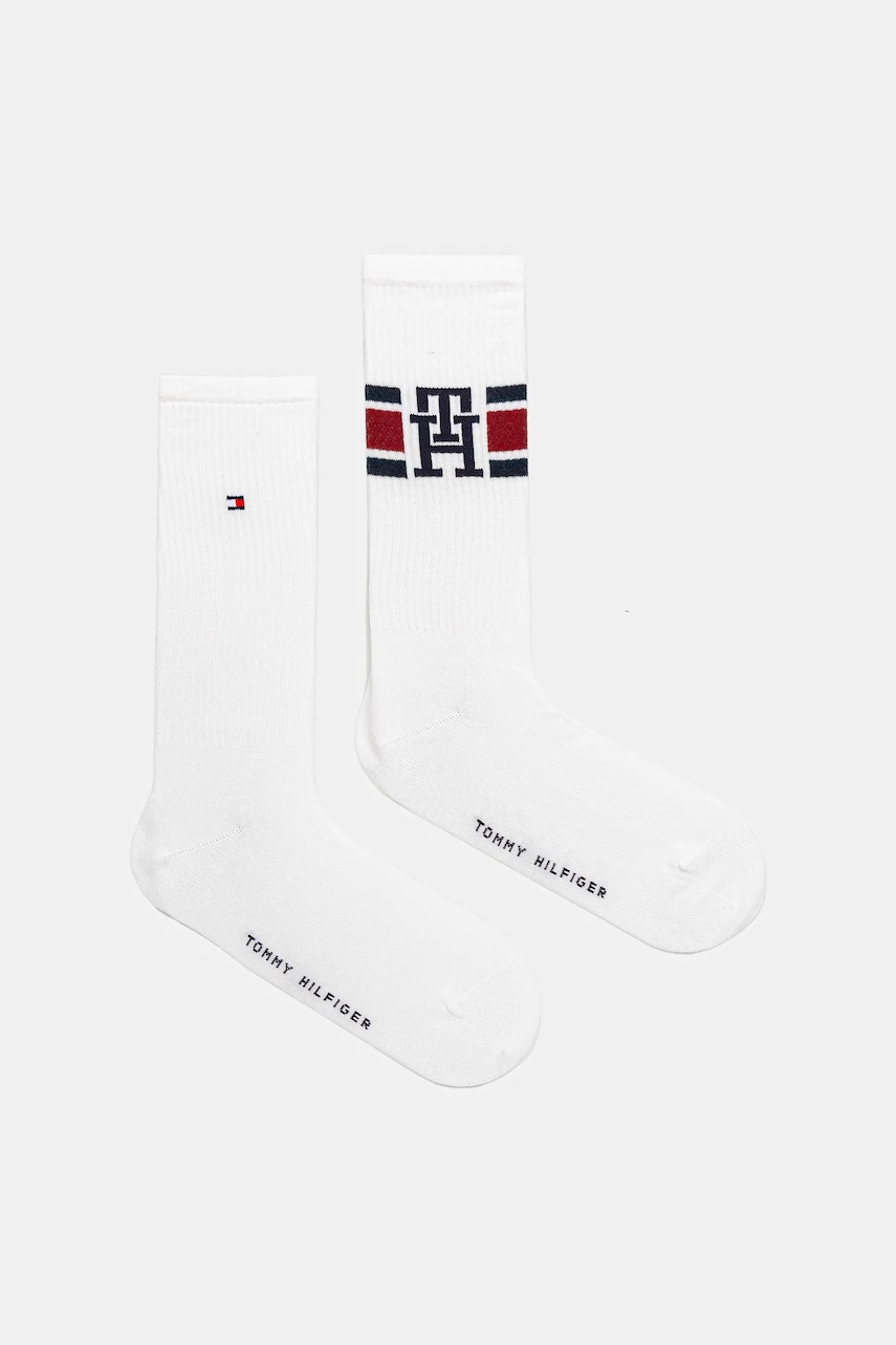 Levně Ponožky Tommy Hilfiger 2-pack bílá barva, 701236320