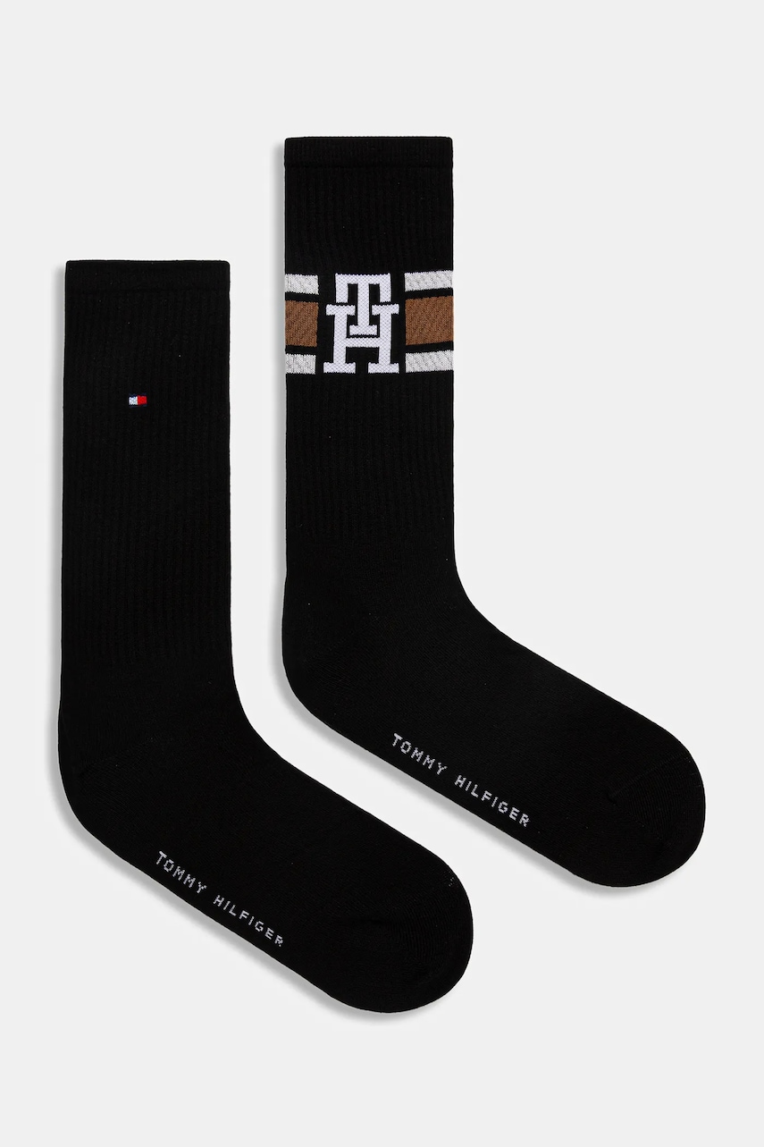 Levně Ponožky Tommy Hilfiger 2-pack černá barva, 701236320