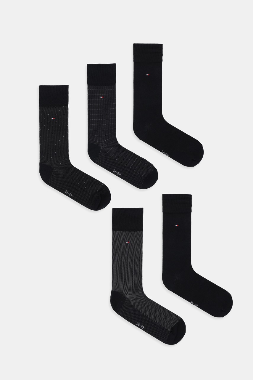 

Чорапи Tommy Hilfiger (5 чифта) в черно 701235374, Черен