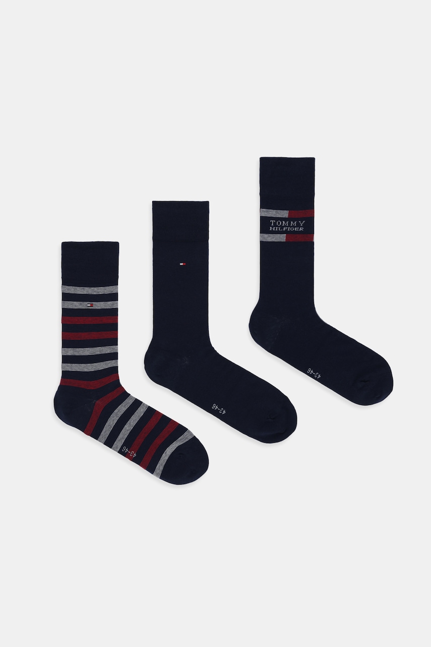 

Чорапи Tommy Hilfiger (3 чифта) в тъмносиньо 701235376, Тъмносин
