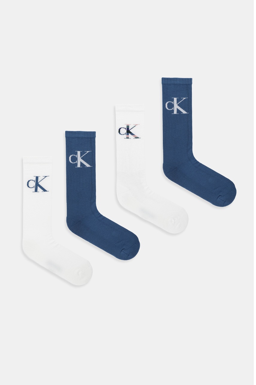 

Чорапи Calvin Klein Jeans (4 чифта) в бяло 701238236, Бял