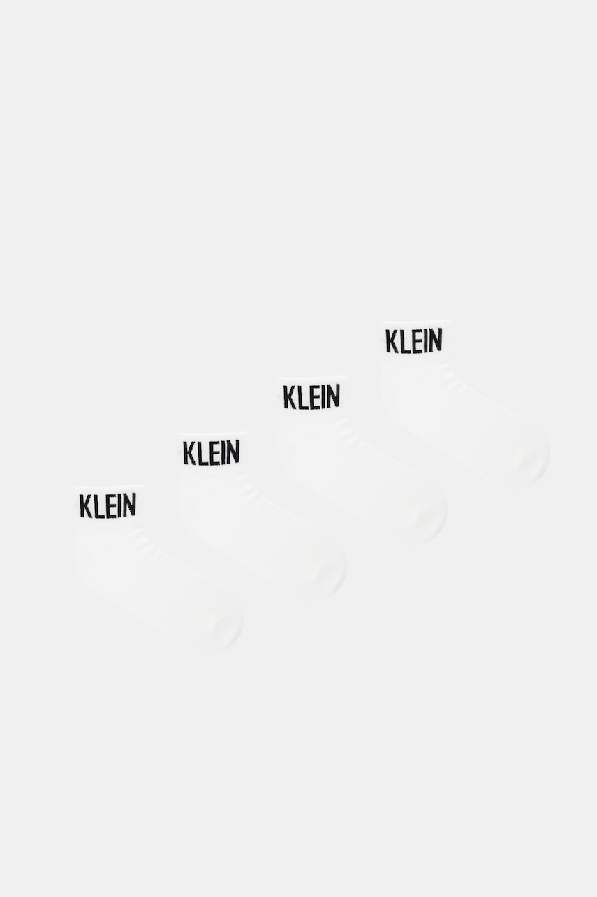 Levně Ponožky Calvin Klein Jeans 4-pack bílá barva, 701238239