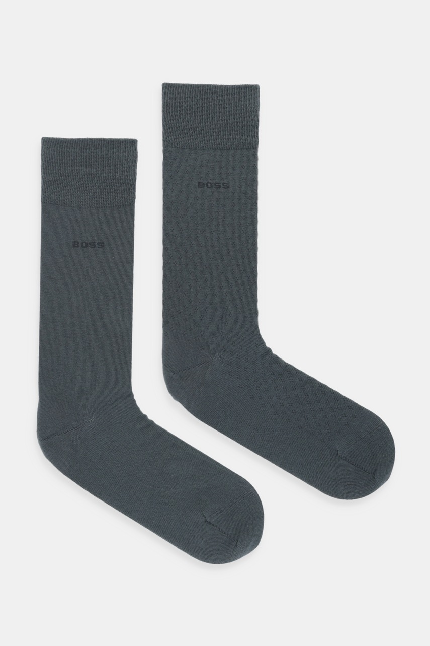 BOSS șosete 2-pack culoarea verde, 50547832