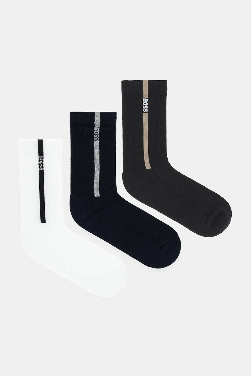 BOSS șosete 3-pack culoarea negru, 50547841