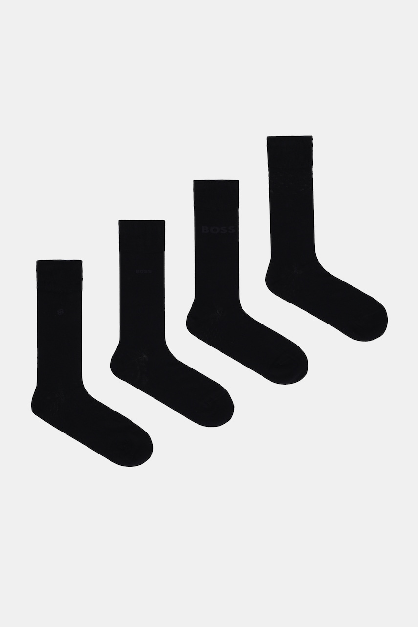 BOSS șosete 4-pack culoarea negru, 50547928
