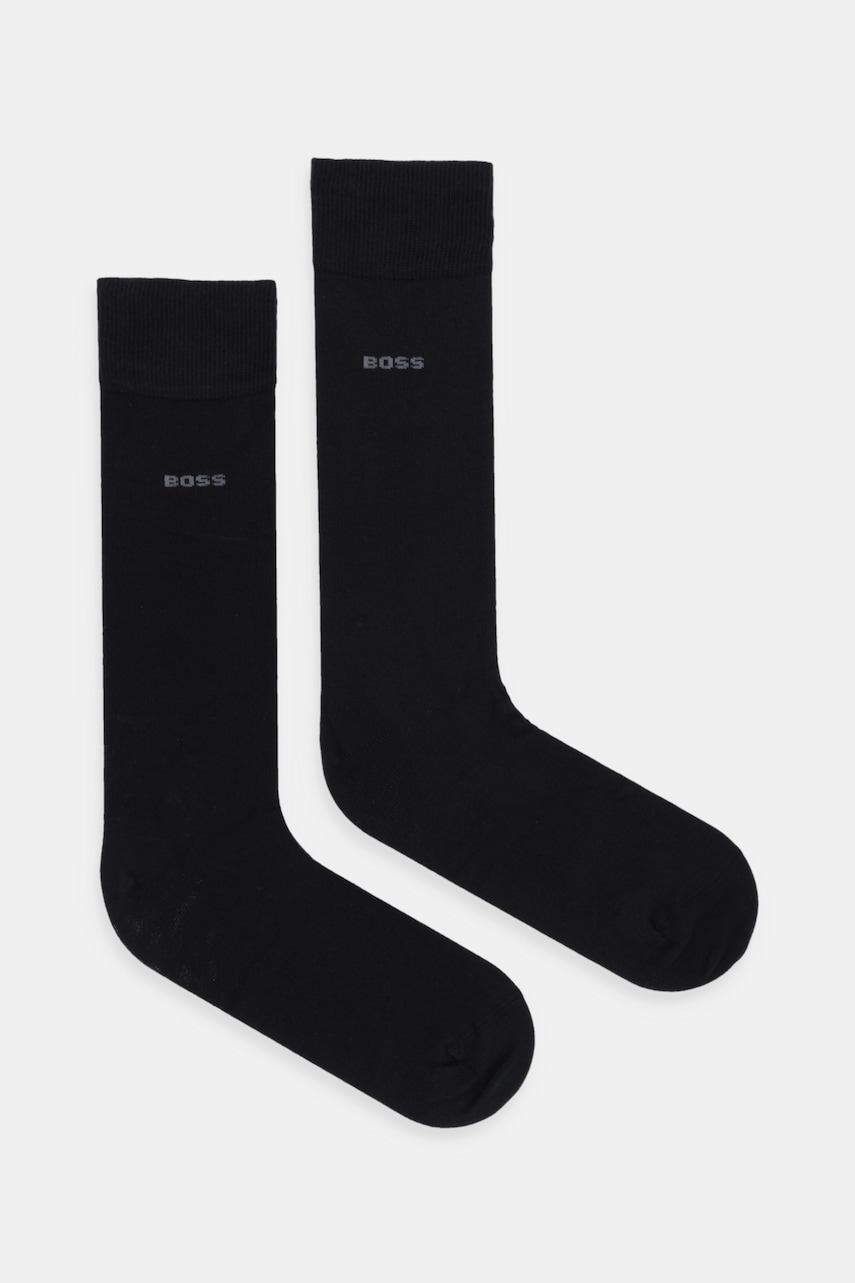 BOSS șosete 2-pack culoarea negru, 50558570