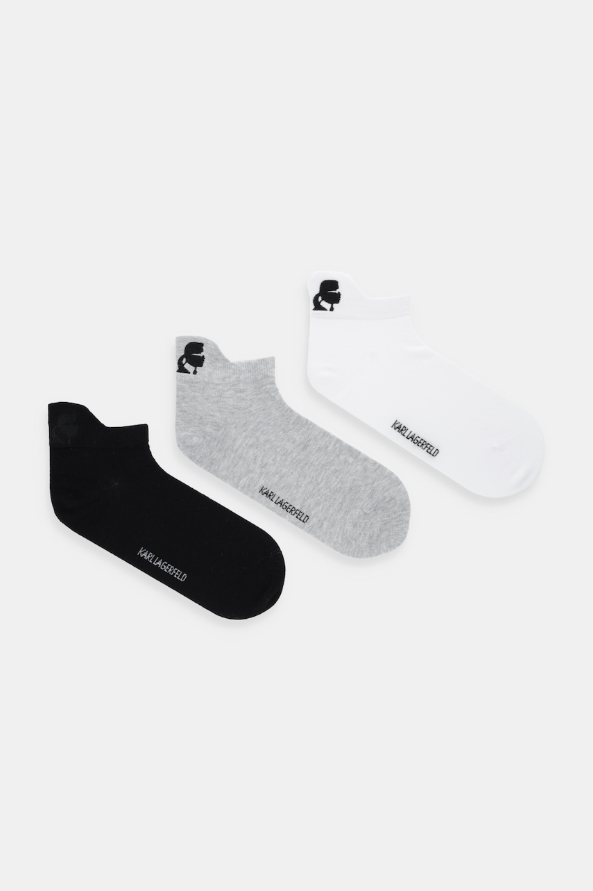 Karl Lagerfeld șosete 3-pack culoarea alb, A4M47041