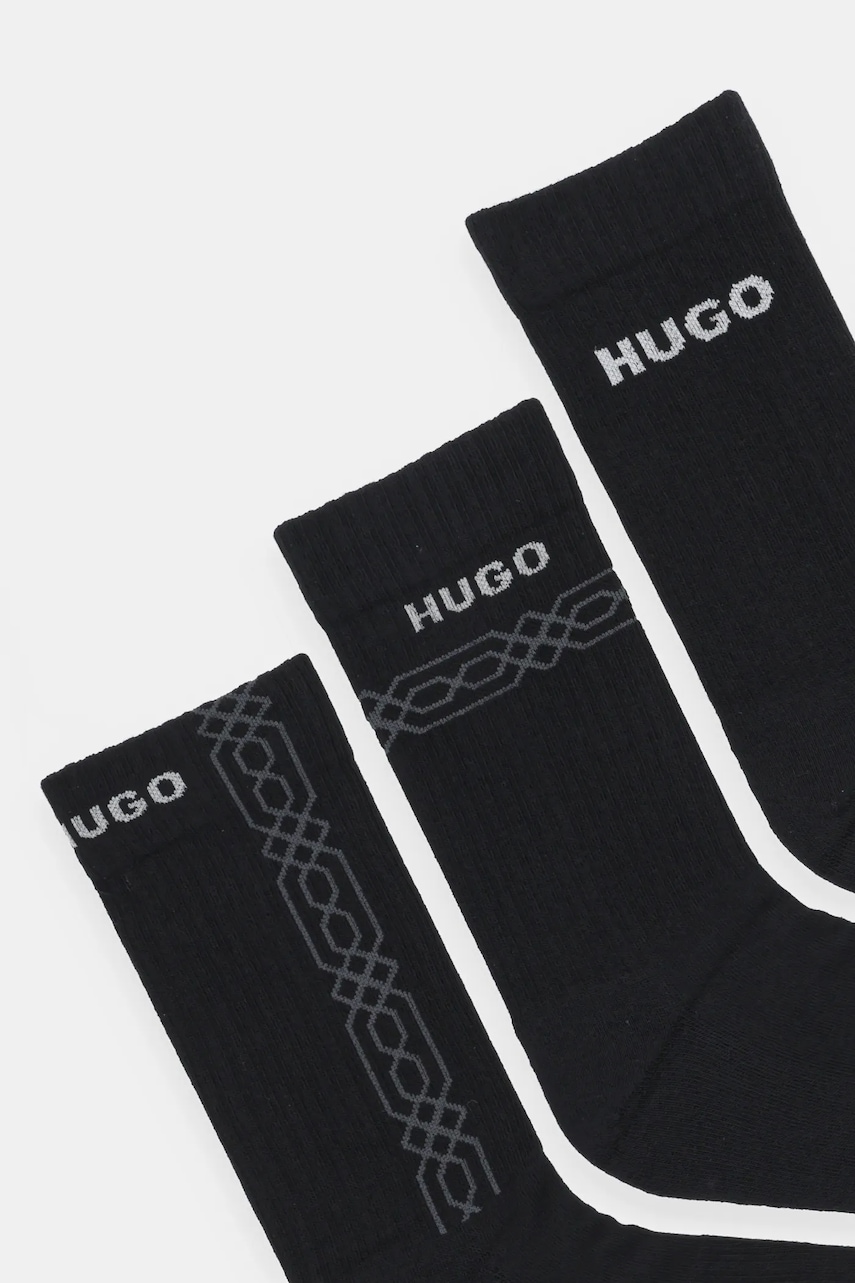 Носки HUGO 3 шт цвет чёрный 50546345 Носки HUGO 3 шт цвет чёрный 50546345