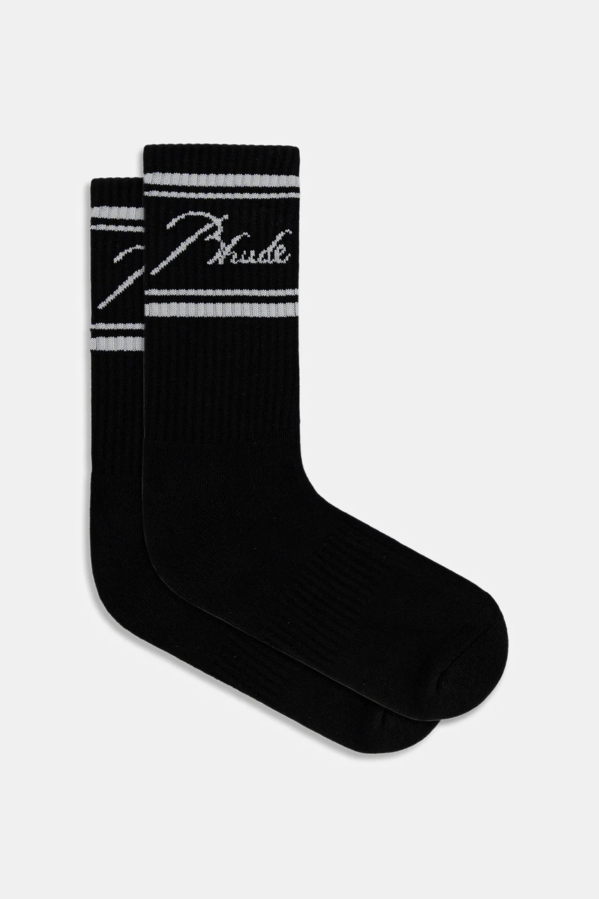 RHUDE șosete Script logo