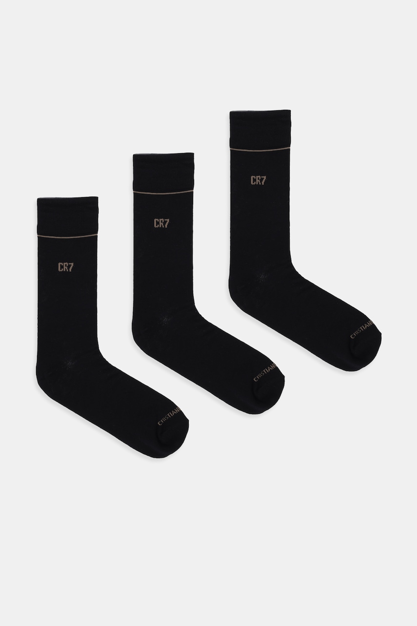 CR7 Cristiano Ronaldo șosete 3-pack culoarea negru, 8273.80.155