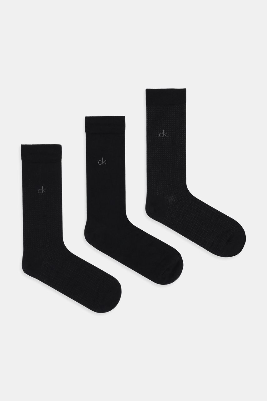 Levně Ponožky Calvin Klein 3-pack modrá barva, 701235981