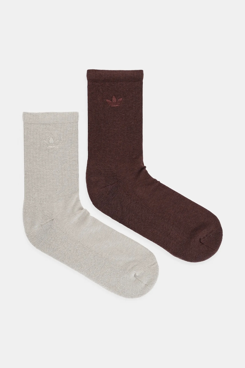 adidas Originals șosete 2-Toned 2-pack culoarea maro, JV6043