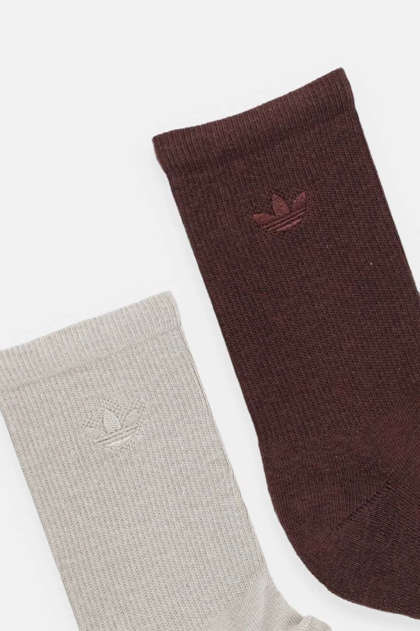 Носки adidas Originals 2-Toned 2 шт цвет коричневый JV6043