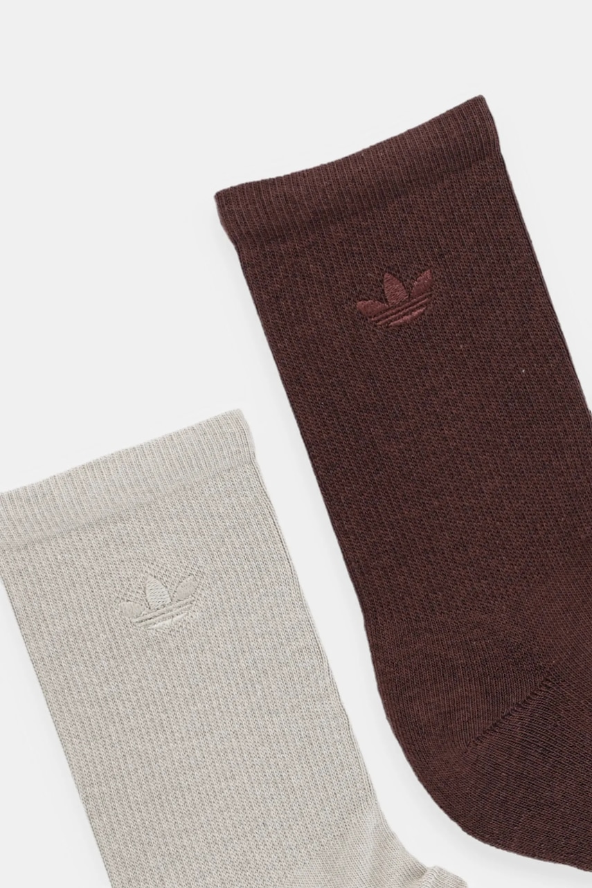 Носки adidas Originals 2-Toned 2 шт цвет коричневый JV6043 Носки adidas Originals 2-Toned 2 шт цвет коричневый JV6043