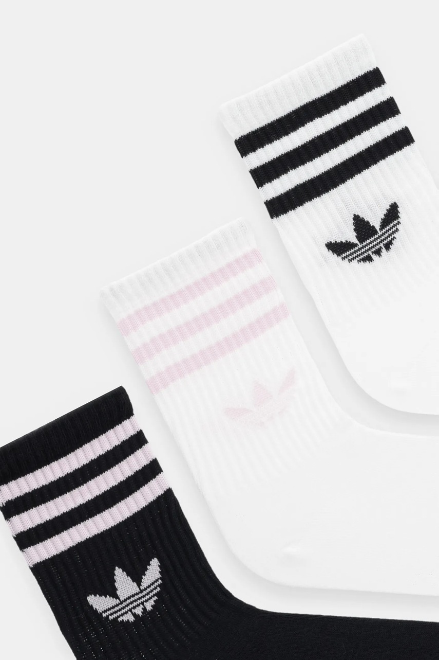 Носки adidas Originals 3-Stripes 3 шт цвет белый JV7405