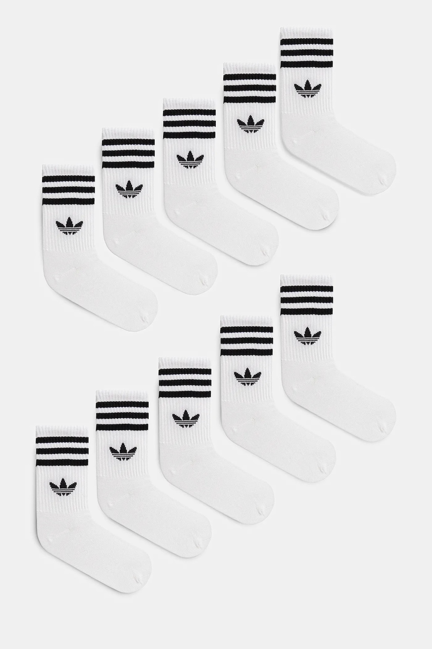 adidas Originals sosete 3-Stripes 6-pack culoarea alb, JV7410