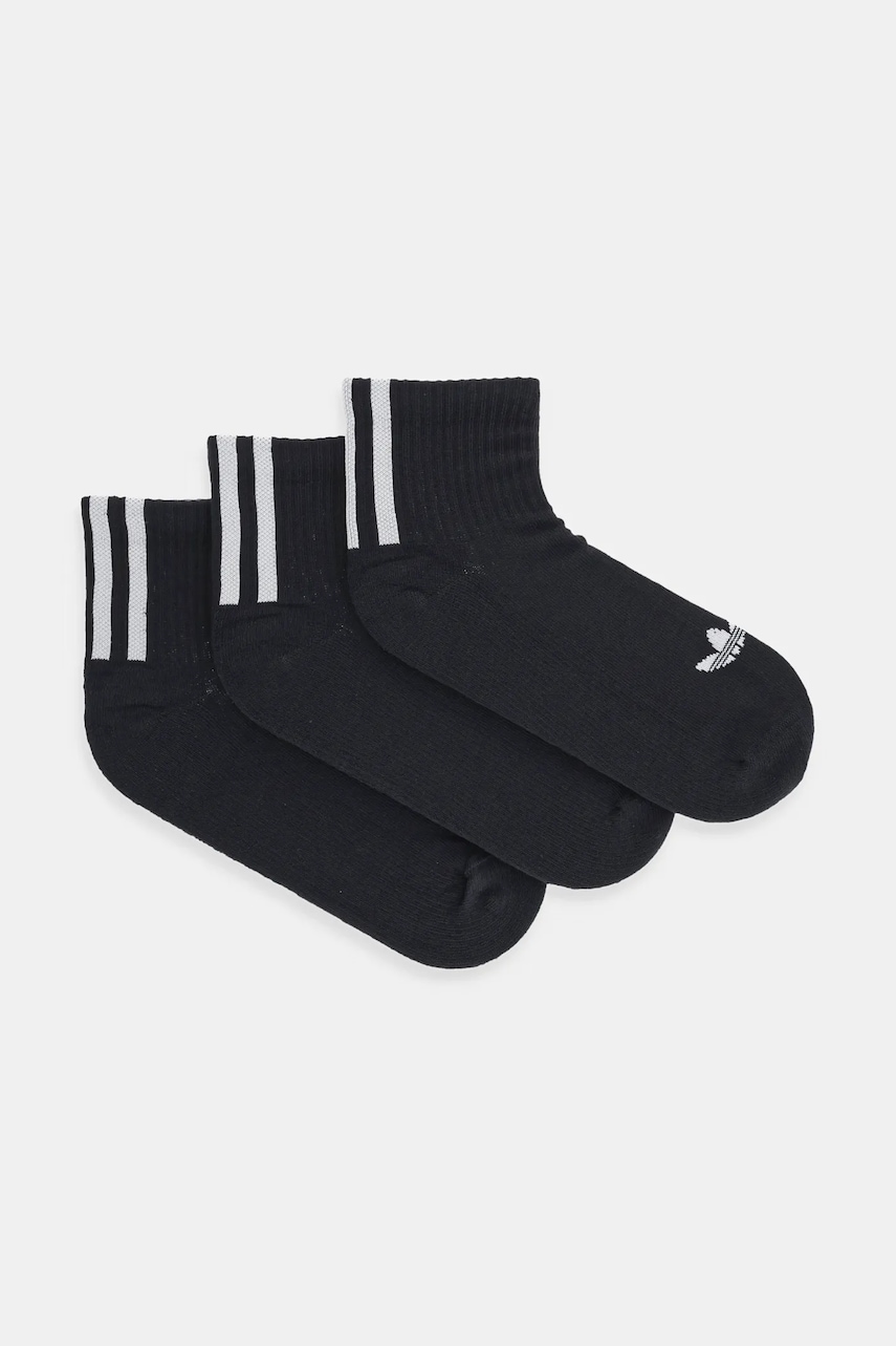 adidas Originals șosete 3-Stripes 3-pack culoarea negru, JV7426