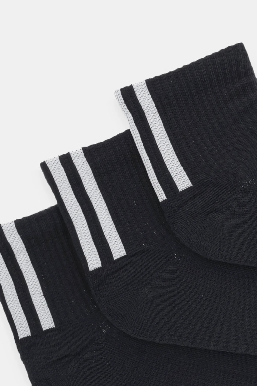 Носки adidas Originals 3-Stripes 3 шт цвет чёрный JV7426 Носки adidas Originals 3-Stripes 3 шт цвет чёрный JV7426