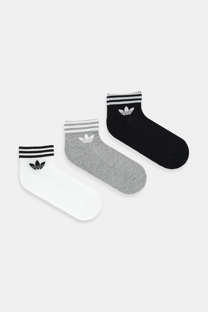 adidas Originals șosete 3-Stripes 3-pack culoarea alb, JV7437