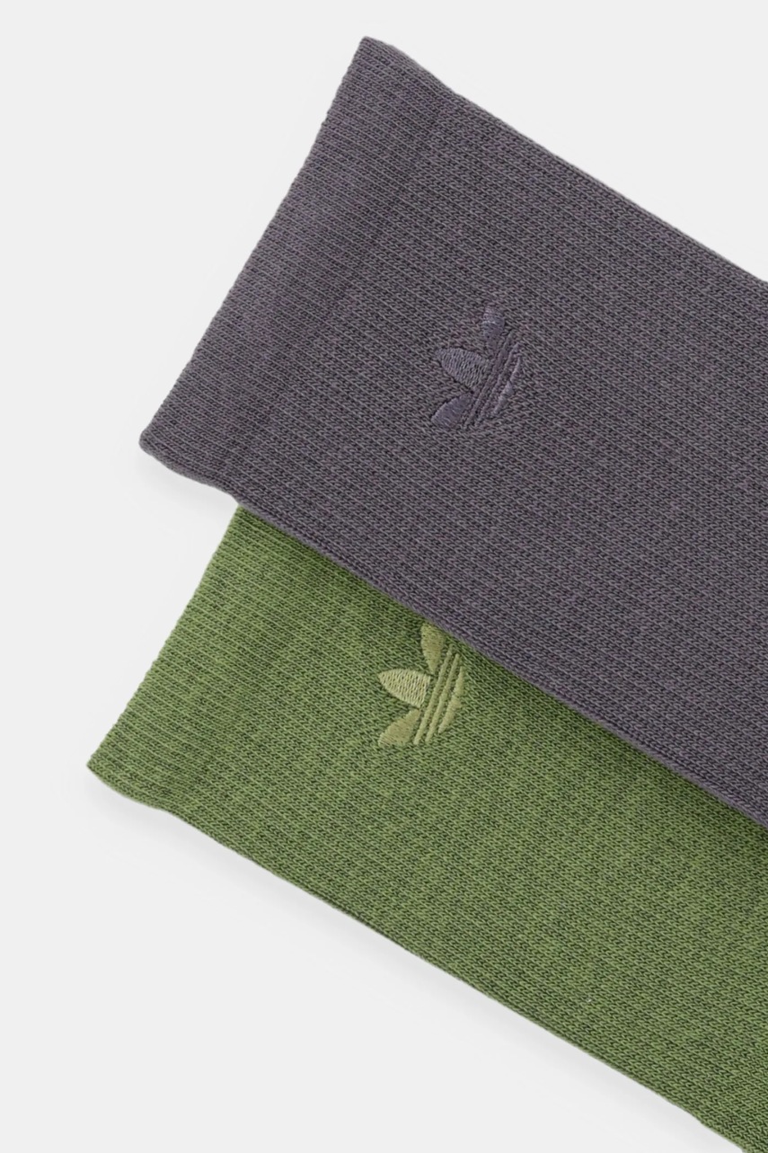 Носки adidas Originals 2 шт цвет зелёный JV7835