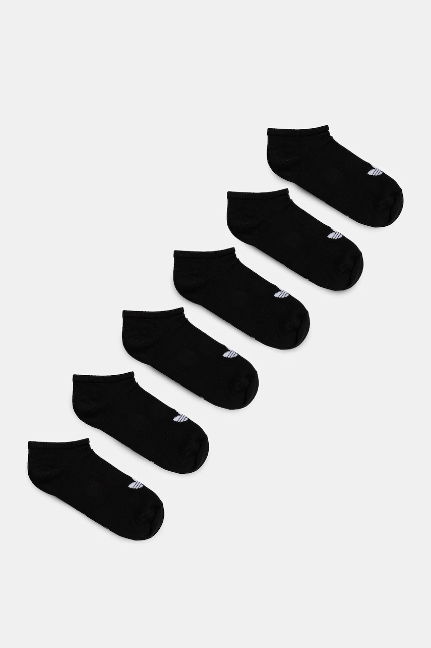 adidas Originals șosete 6-pack culoarea negru, JW5337