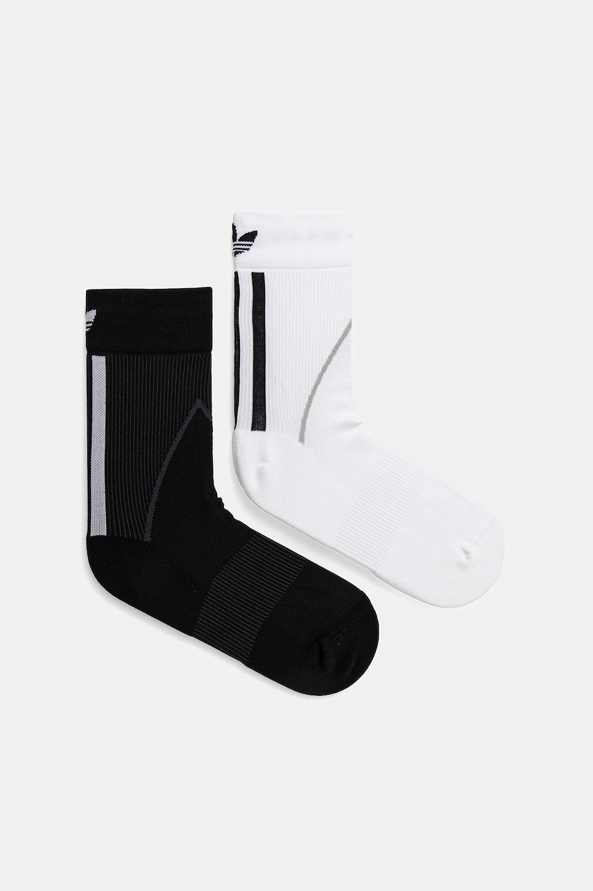adidas Originals șosete Tecky Crew S 2-pack culoarea alb, JX5215