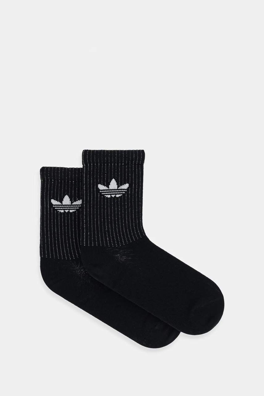 Levně Ponožky adidas Originals Refl Crew S 2-pack černá barva, JX5222