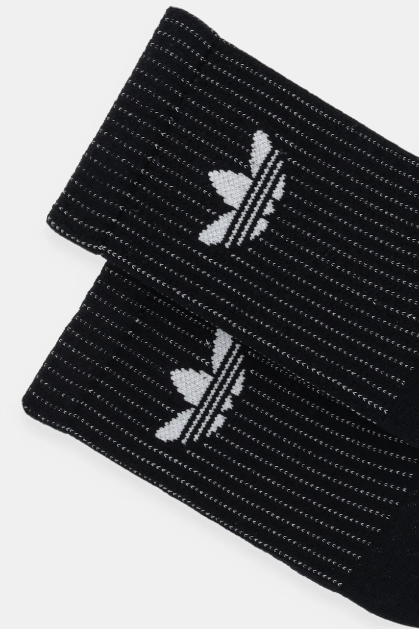 Носки adidas Originals Refl Crew S 2 шт цвет чёрный JX5222 Носки adidas Originals Refl Crew S 2 шт цвет чёрный JX5222