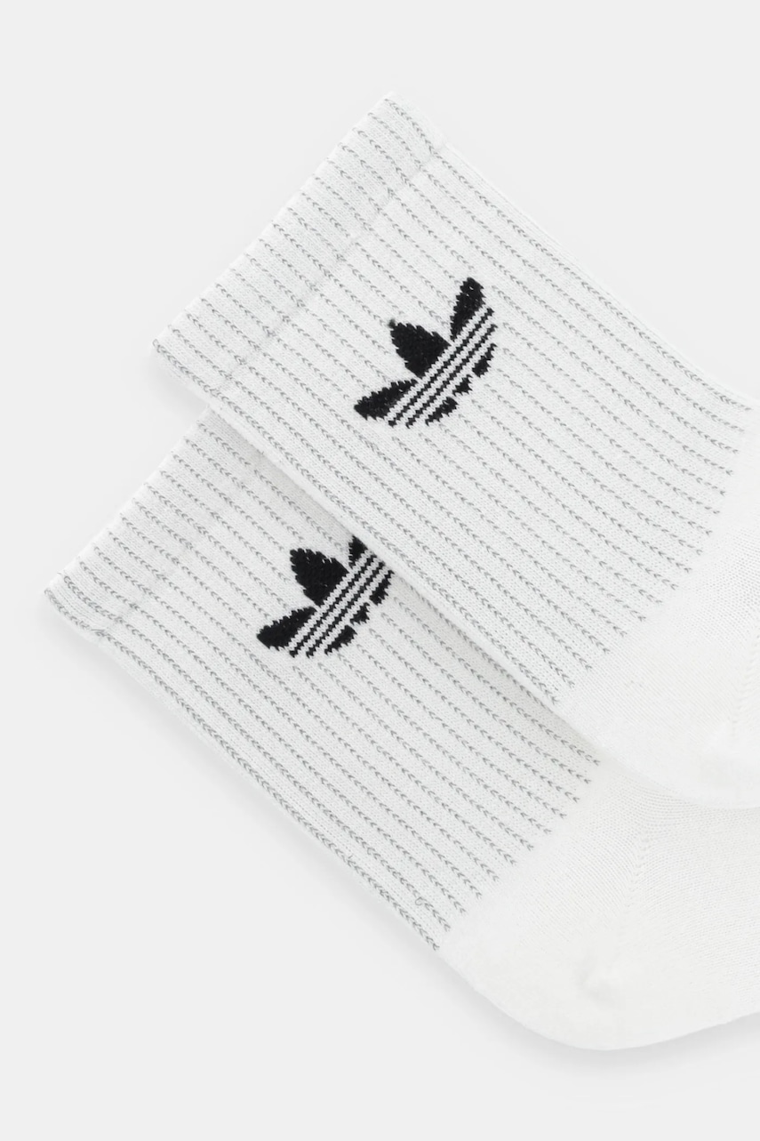 Носки adidas Originals Refl Crew S 2 шт цвет белый JX5223 Носки adidas Originals Refl Crew S 2 шт цвет белый JX5223