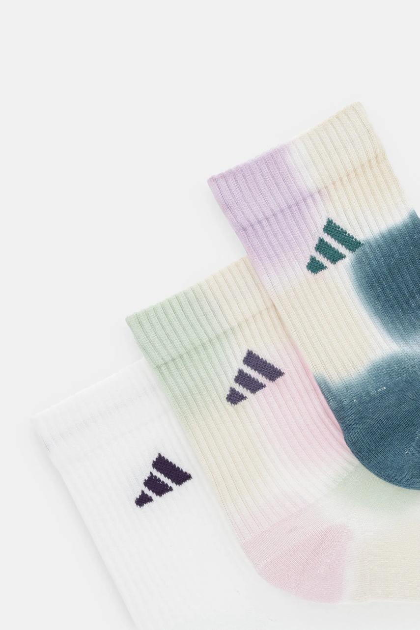 Носки adidas Tie Dye 3 шт цвет белый JV8487