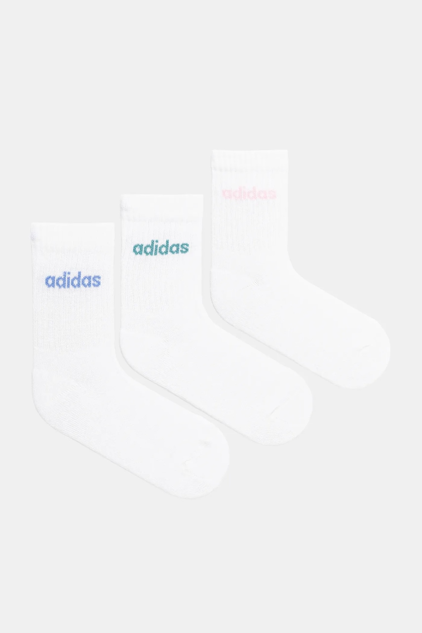 adidas șosete 3-pack culoarea alb, KB0083