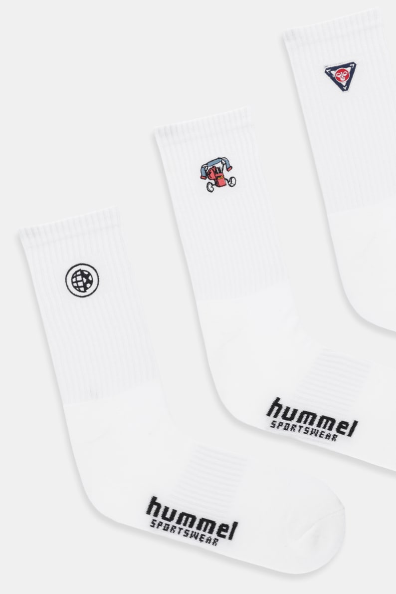 Носки Hummel 3 шт цвет белый 230010 Носки Hummel 3 шт цвет белый 230010