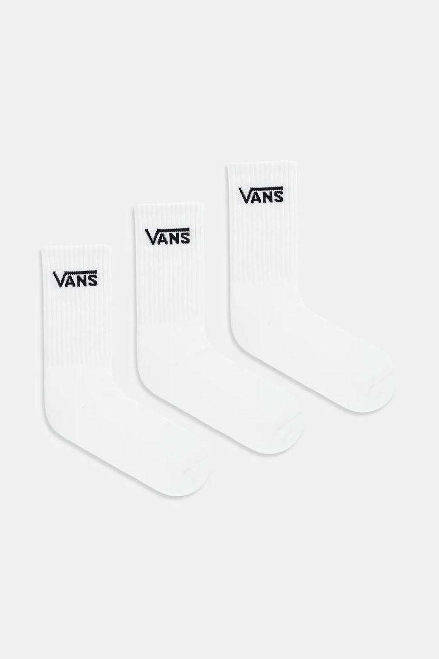 Levně Ponožky Vans 3-pack bílá barva, VN000QBVWHT1