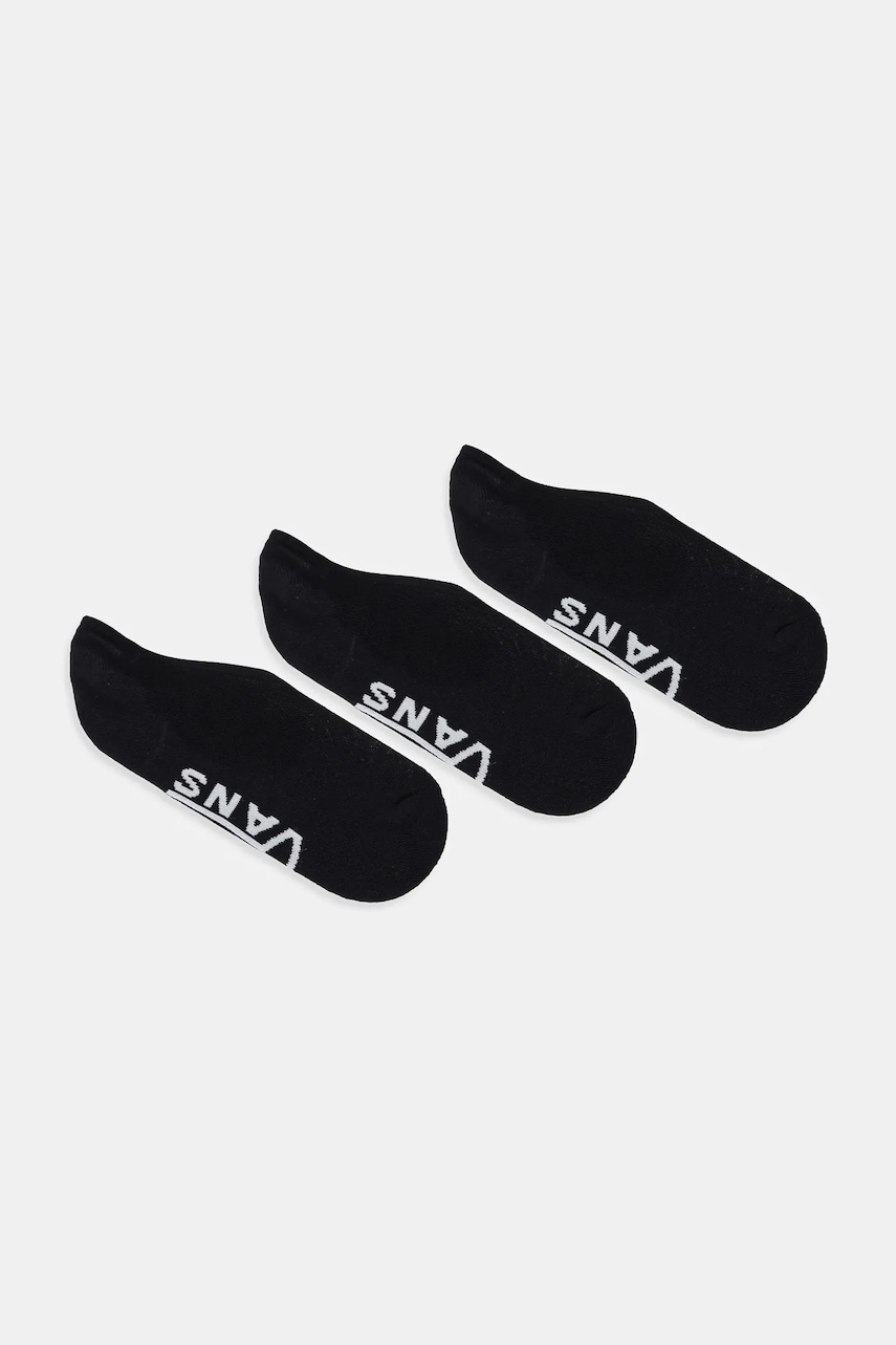 Vans șosete 3-pack culoarea negru, VN000QBZBLK1