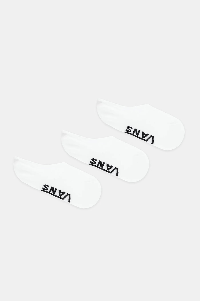 Vans sosete 3-pack culoarea alb, VN000QBZWHT1