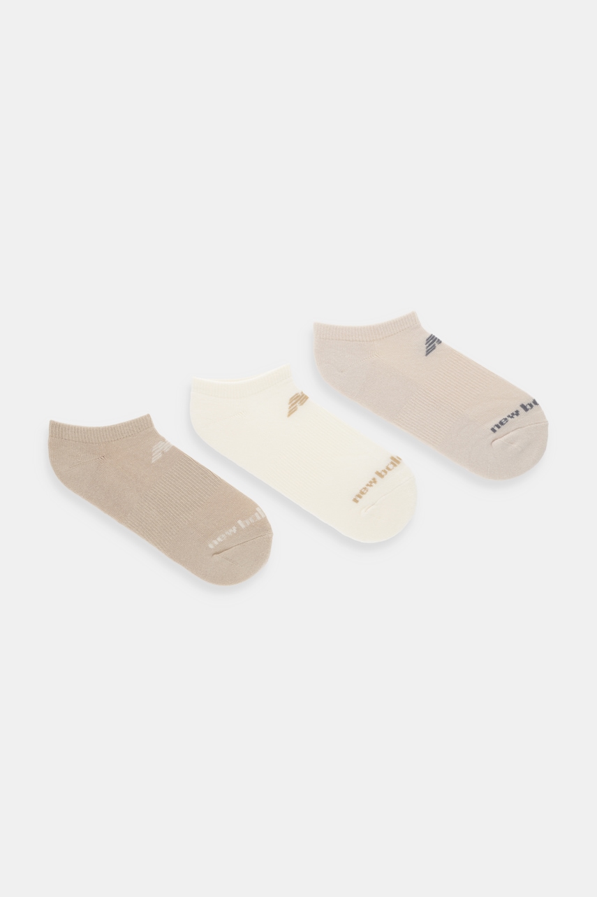 New Balance șosete 3-pack culoarea bej, LAS51453AS1