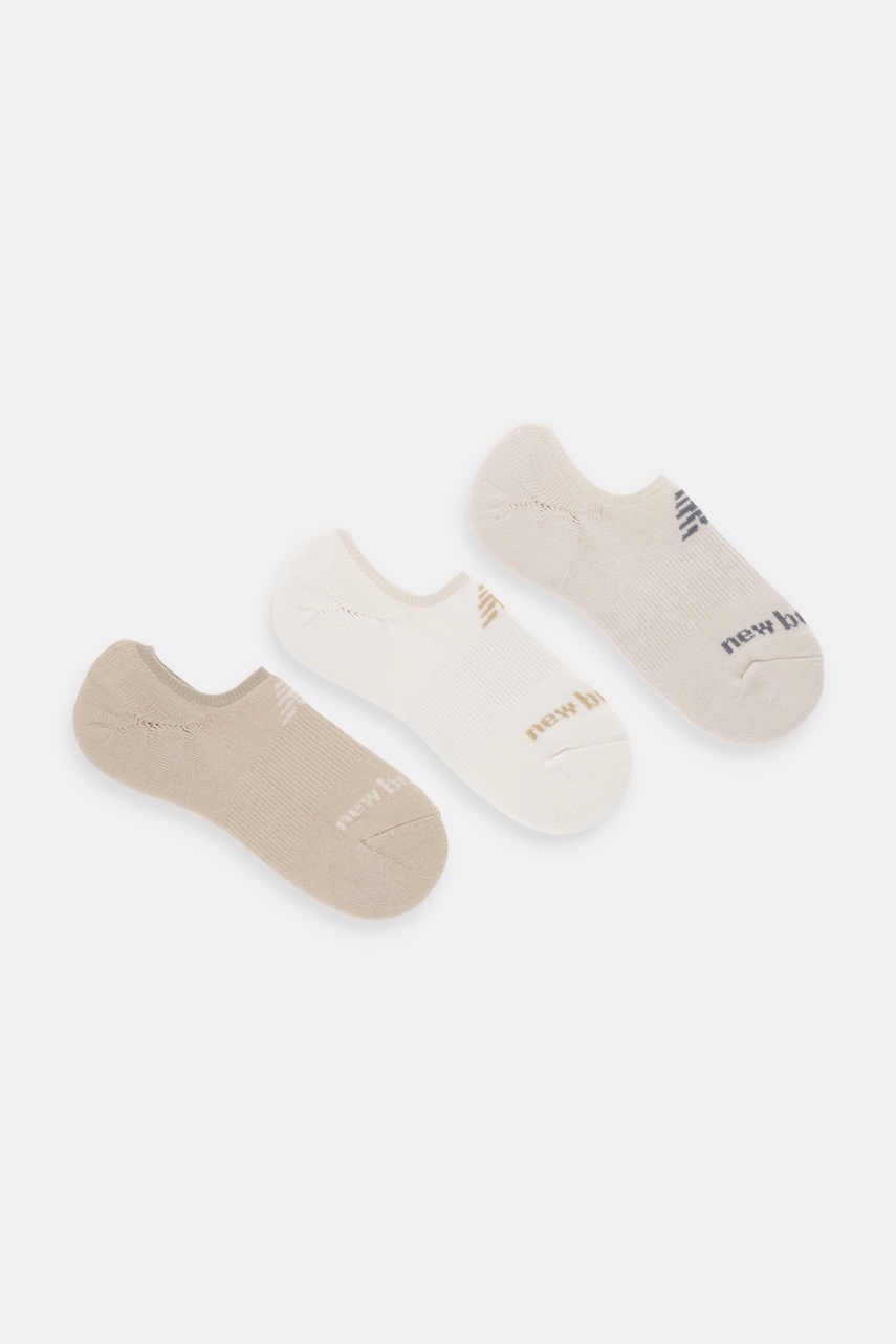 New Balance șosete 3-pack culoarea bej, LAS51313AS2