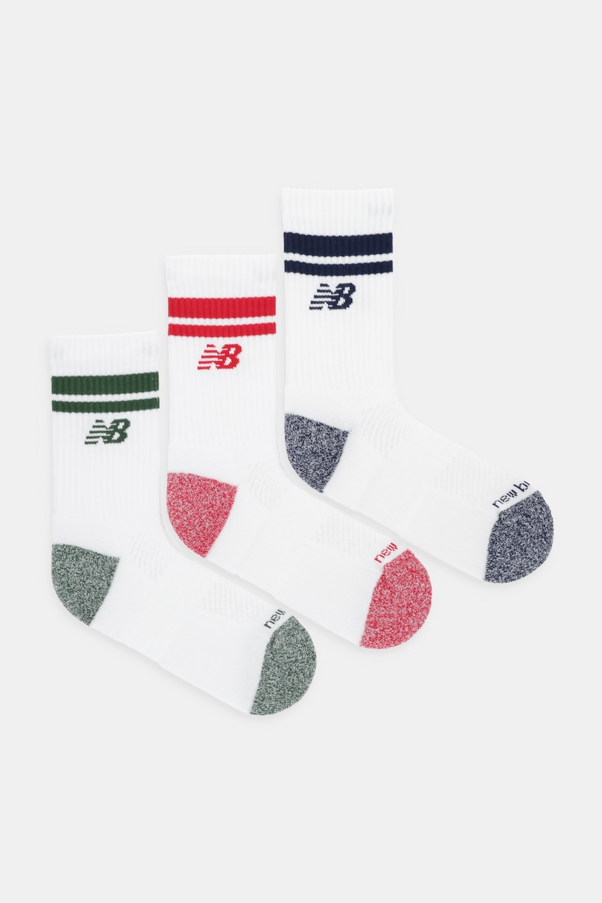 New Balance șosete 3-pack culoarea alb, LAS35210AS1