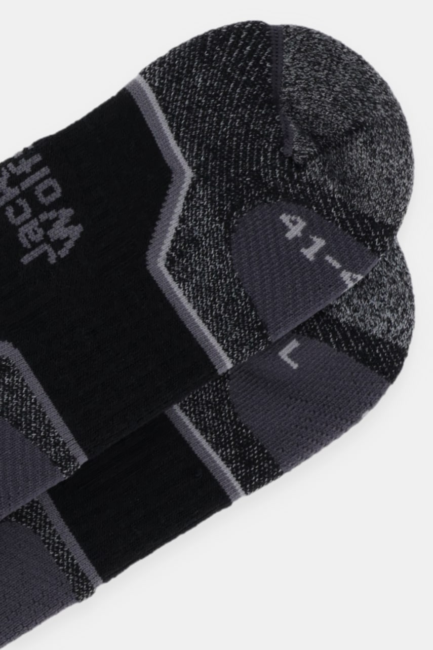 Носки с добавлением шерсти Jack Wolfskin SKI MERINO цвет чёрный A65244 Носки с добавлением шерсти Jack Wolfskin SKI MERINO цвет чёрный A65244