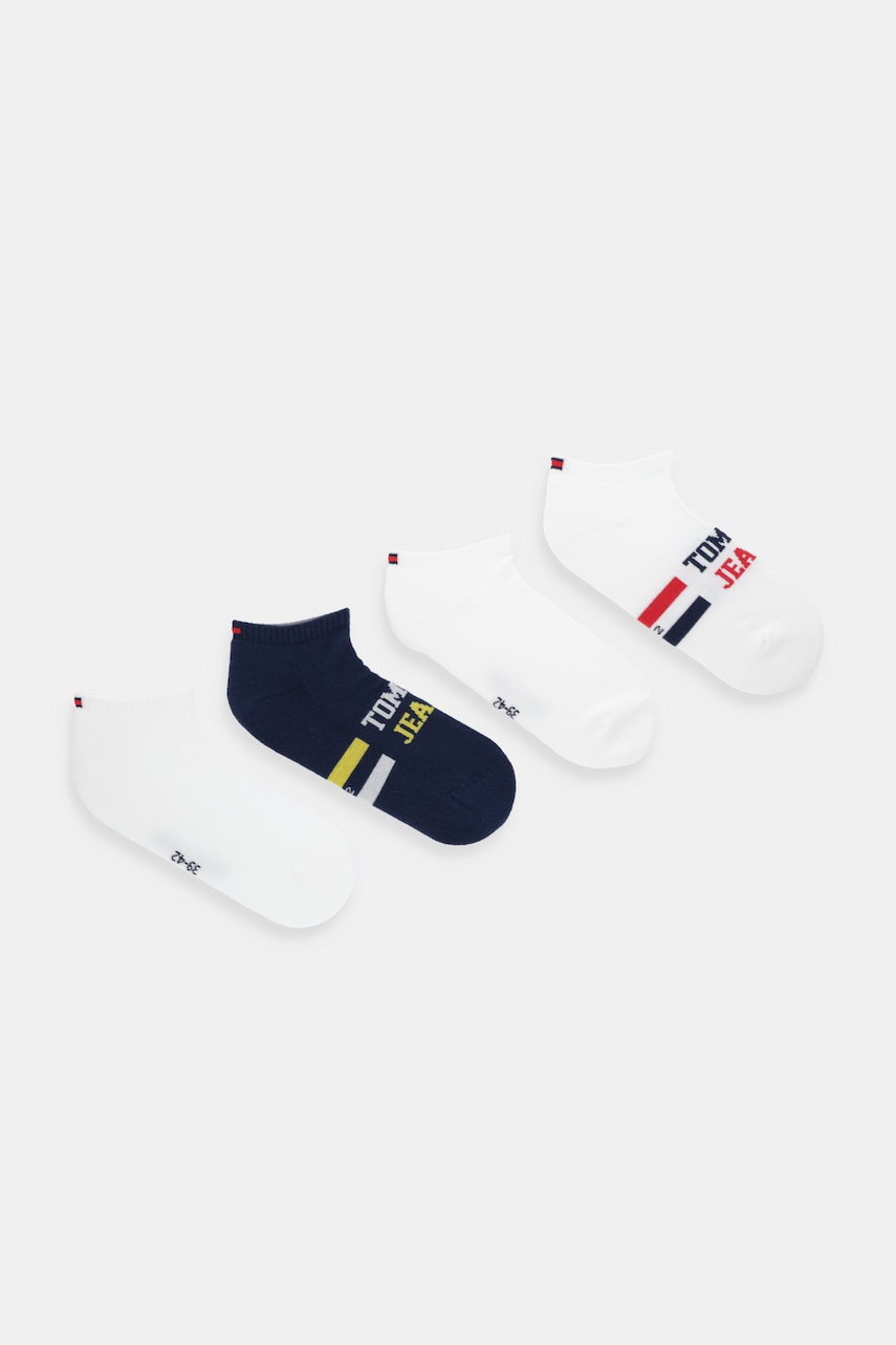 Tommy Jeans șosete 4-pack culoarea bleumarin, 701238223