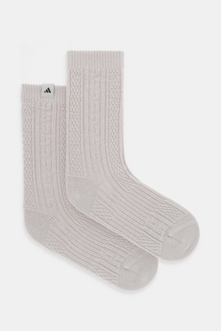 Levně Ponožky adidas Winter Cable béžová barva, KC3826