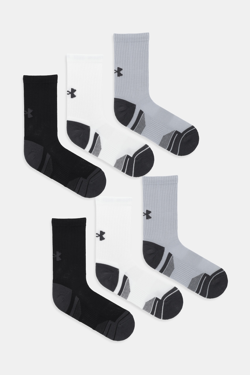 Under Armour șosete 6-pack culoarea gri, 1386242