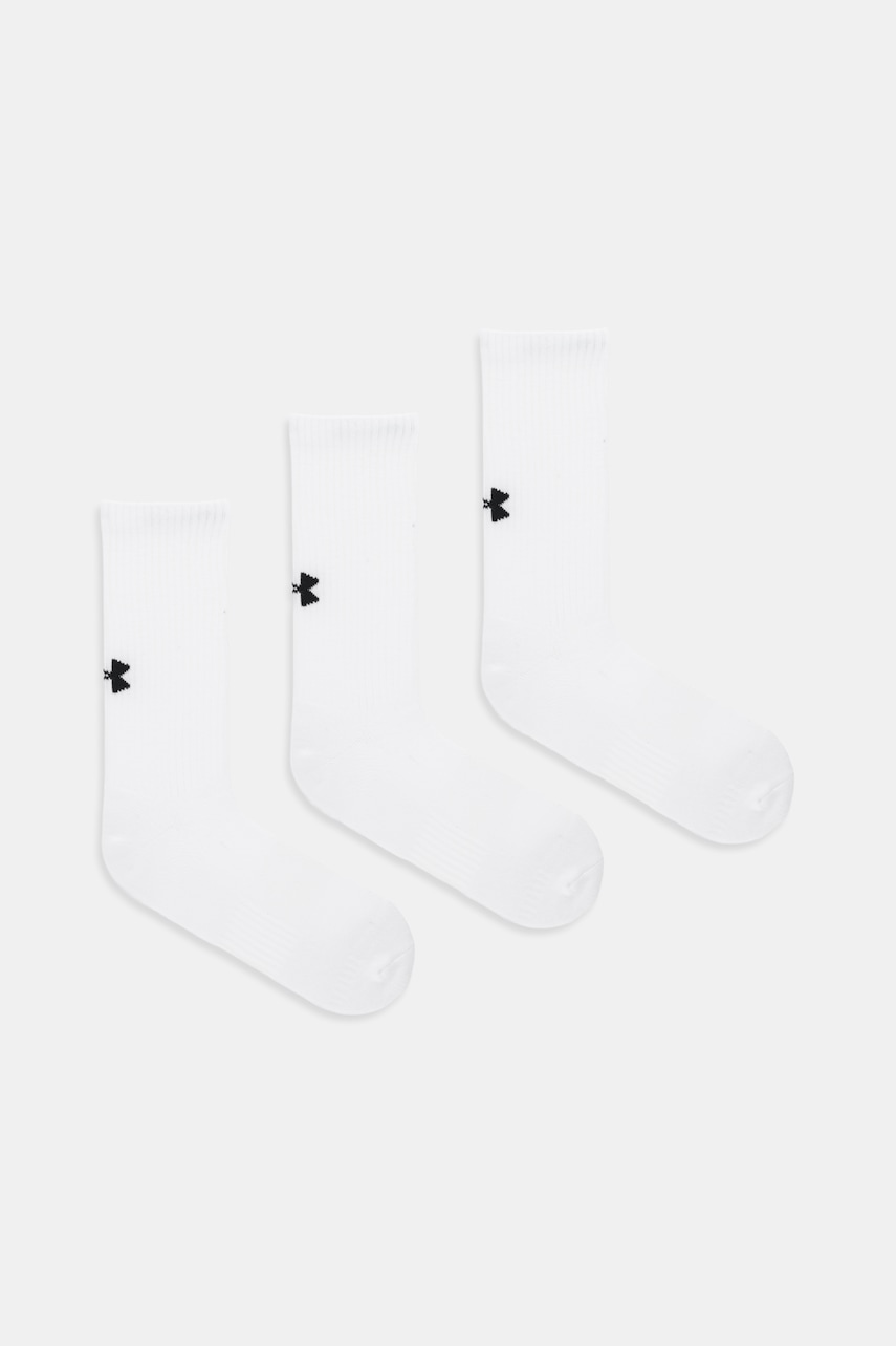 Under Armour șosete 3-pack culoarea alb, 1386311