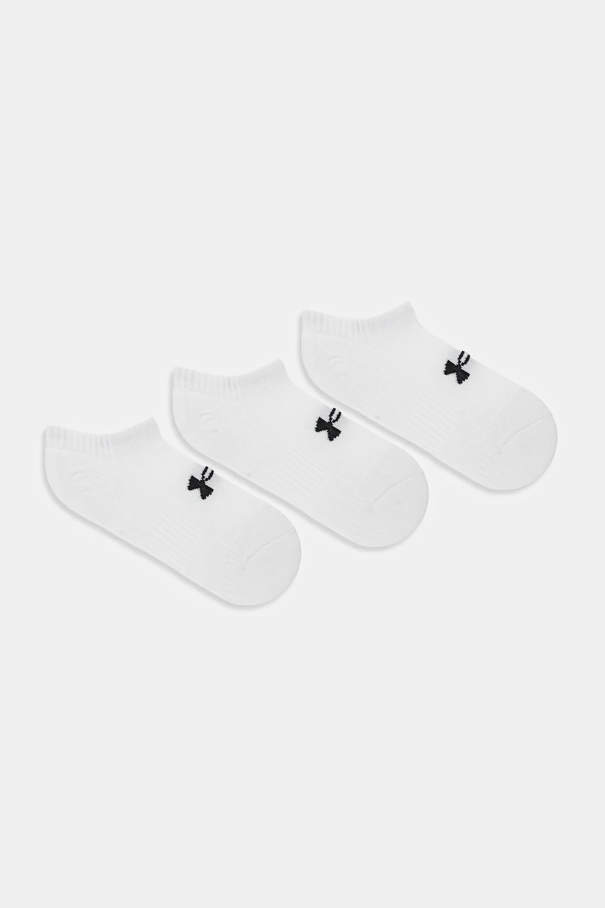 Levně Ponožky Under Armour 3-pack bílá barva, 1386313