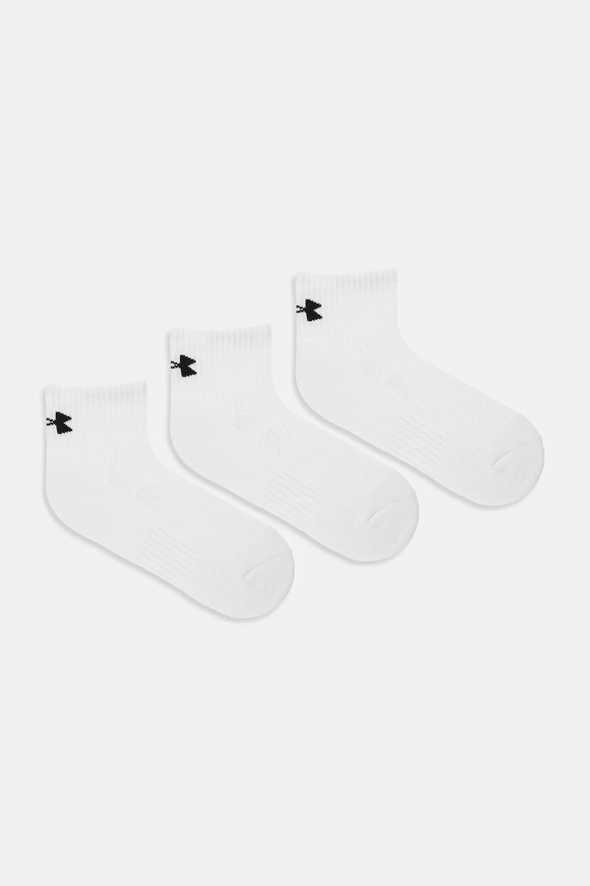 Under Armour șosete 3-pack culoarea alb, 1386372