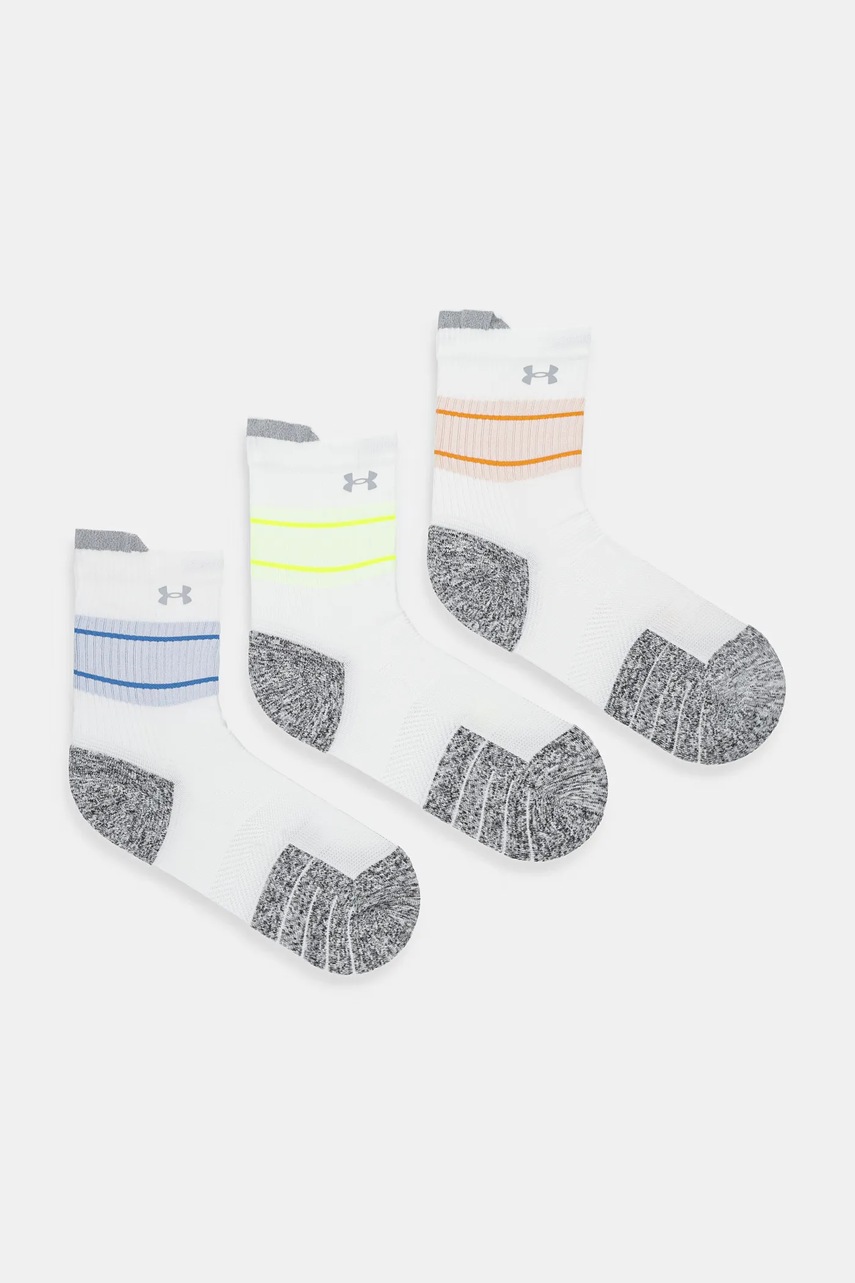 Levně Ponožky Under Armour 3-pack šedá barva, 1387043