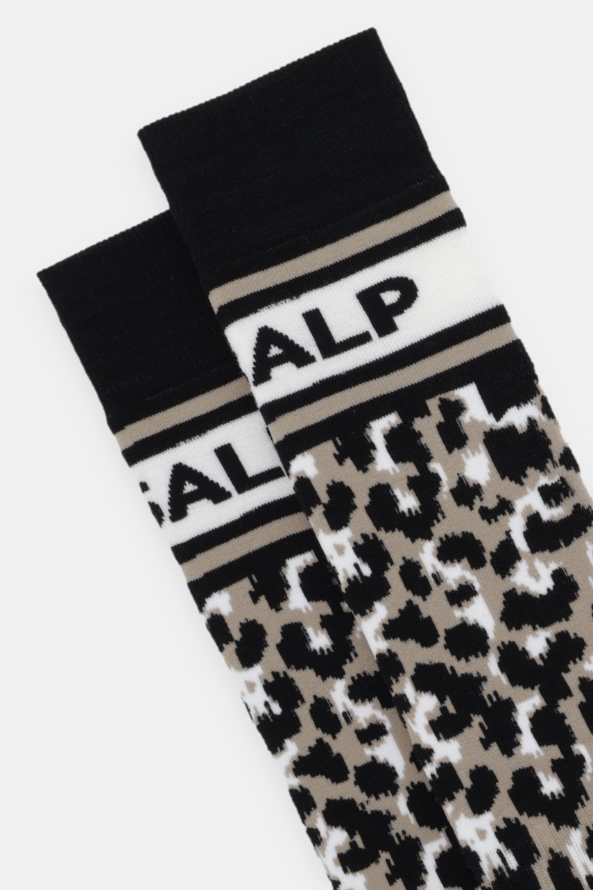 Κάλτσες με προσθήκη μαλλιού Fusalp Leopard χρώμα: καφέ, I3717 φωτογραφία