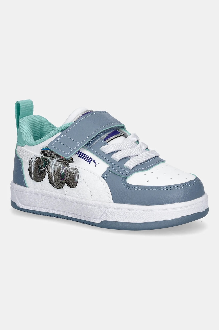 Levně Dětské tenisky Puma Puma Caven 2.0 Lo Hot Wheels 2 AC+ Inf modrá barva, 403407